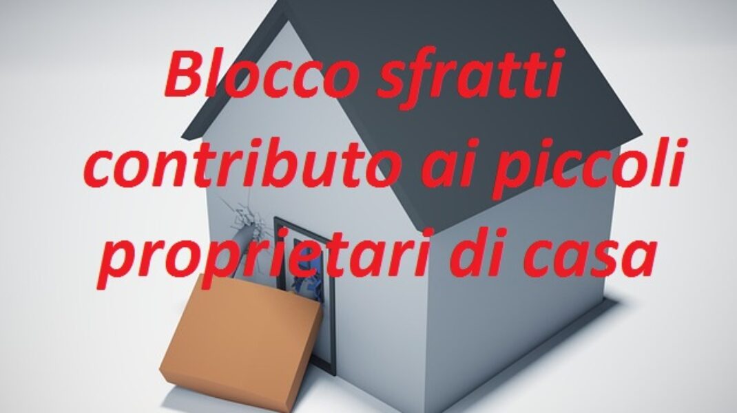 Blocco sfratti: Rimborso per i proprietari di case.
